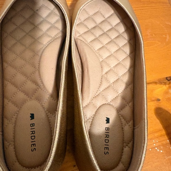 Birdies The Goldfinch Pointed Toe Flats Metallic Gold Leather Women’s 7.5 - Picture 7 of 9